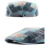 Men's Flat Cap Pink Red Cotton Adjustable Buckle Print Simple 1920s Fashion Casual Street Dailywear Weekend Plaid Portable Comfort Fashion 2025 - Image 6