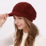 Women's Slouchy Beanie Hat Beret Hat Home Daily Holiday Solid / Plain Color Knit Casual Nordic Style Casual / Daily 1 pcs 2025 - Image 5