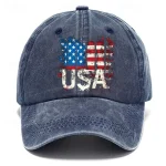 Men's Baseball Cap Sun Hat Trucker Hat Black Dark Navy Cotton Adjustable Fashion Daily Wear Festival Graphic Pattern National Flag Casual / Daily 2025 - Image 2