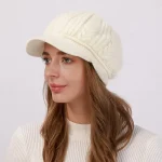 Women's Slouchy Beanie Hat Beret Hat Home Daily Holiday Solid / Plain Color Knit Casual Nordic Style Casual / Daily 1 pcs 2025 - Image 6
