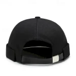 Unisex Docker Cap Brimless Hats Black White Cotton Travel Beach Outdoor Vacation Plain Adjustable Fashion 2025 - Image 4