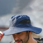 Men's Bucket Hat Sun Hat Fishing Hat Boonie hat Hiking Hat Black Navy Blue Polyester Mesh Streetwear Stylish Casual Outdoor Daily Going out Plain UV S
