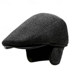 Men's Flat Cap Ascot Hat Newsboy Hat Black Brown Woolen Fashion Casual Street Daily Plaid / Check Adjustable Sunscreen Breathable 2025 - Image 3