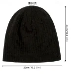 Men's Unisex Beanie Hat Winter Hats Beanies Skull Cap Knit Hat Black Wine 100% Acrylic Knitted Cozy Daily Wear Going out Solid / Plain Color Warm 2025 - Image 4