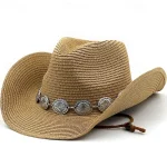 Women's Cowboy Hats Metal Carving Band Western Hats 2025 - Image 6