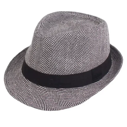 Men's Fedora Hat Panama Hat khaki Light Grey Cotton Streetwear Stylish 1920s Fashion Outdoor Daily Going out Graphic Prints Sunscreen 2025