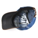 Wholesale Unisex Casual Letter Cloth Sticker Design Denim Baseball Cap - Image 3