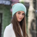 Wholesale Women Fashion Casual Winter Solid Color Angora Rabbit Hair Knitted Thickened Hat - Image 3