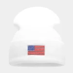 Wholesale Fashion Autumn And Winter American Flag Wool Knitted Hat - Image 6