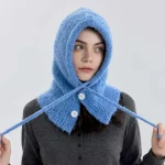 Wholesale Women Fashion Casual Autumn And Winter Solid Color Warm Knitted Hat - Image 2