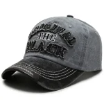 Wholesale Men'S Fashion Retro Washed Cloth Old Letter Embroidered Baseball Cap - Image 7