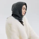 Wholesale Women Fashion Casual Autumn And Winter Solid Color Knitted Hat - Image 4