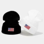Wholesale Fashion Autumn And Winter American Flag Wool Knitted Hat