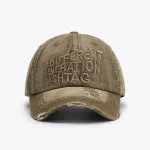 Wholesale Fashion Casual Outdoor Curved Eaves Letter Embroidery Washed Baseball Cap - Image 8