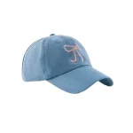 Wholesale Women Fashion Cute Solid Color Bowknot Embroidered Baseball Cap - Image 4