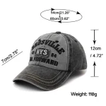 Wholesale Personalized Vintage Letter Embroidered Denim Baseball Cap - Image 5