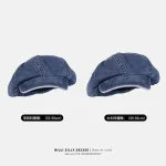 Wholesale Autumn Winter Denim Octagonal Beret Women Newsboy Hat - Image 4
