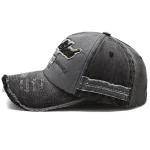Wholesale Men Fashion Casual Washed Letter Embroidered Denim Baseball Cap - Image 3
