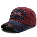 Wholesale Men'S Fashion Retro Washed Cloth Old Letter Embroidered Baseball Cap - Image 2