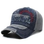 Wholesale Men Fashion Casual Washed Embroidered Baseball Cap - Image 7