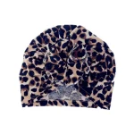 Wholesale Fashion Leopard Bow Doughnuts Flower Shaped Cotton Hat - Image 7