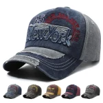 Wholesale Men Fashion Casual Washed Embroidered Baseball Cap