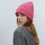 Wholesale Women Fashion Casual Multicolor Gradient Thickened Warm Knitted Wool Hat - Image 7