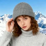 Wholesale Fashion Simple Autumn And Winter Solid Color Knitted Wool Cap