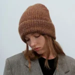 Wholesale Women Fashion Casual Multicolor Gradient Thickened Warm Knitted Wool Hat - Image 8