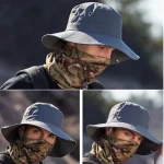 Wholesale Summer Fishing Sunshade Breathable Wide Brim Sunhat - Image 4