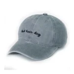 Wholesale High Quality Washed Cotton Bad Hair Day Adjustable Solid Color Baseball Cap - Image 7