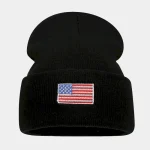 Wholesale Fashion Autumn And Winter American Flag Wool Knitted Hat - Image 5