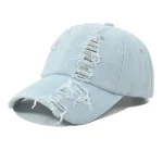 Wholesale Fashion Casaul Washed Denim Baseball Cap - Image 3