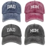 Wholesale Fashion Casual Washed Cotton Letter Embroidered Baseball Cap - Image 4