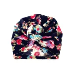 Wholesale Fashion Leopard Bow Doughnuts Flower Shaped Cotton Hat - Image 4