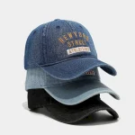Wholesale Outdoor Casual Embroidered Denim Letter Baseball Cap - Image 2