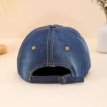 Wholesale Fashion Creative Heart Shaped Rivet Denim Cap - Image 4