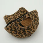 Wholesale Women Fashion Leopard Broken Hole Baseball Cap - Image 3