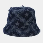 Wholesale Fashion Star Rough Denim Fisherman Hat - Image 8