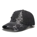Wholesale Fashion Hole Design Adjustable Denim Cap - Image 8