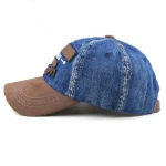 Wholesale Unisex Casual Letter Cloth Sticker Design Denim Baseball Cap - Image 4
