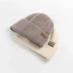 Wholesale Women Fashion Casual Solid Color Winter Knitted Wool Hat - Image 5