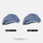 Wholesale Autumn Winter Denim Octagonal Beret Women Newsboy Hat - Image 3