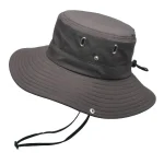Wholesale Summer Fishing Sunshade Breathable Wide Brim Sunhat - Image 7
