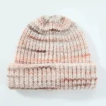 Wholesale Women Fashion Casual Autumn And Winter Contrast Color Warm Wool Knitted Hat - Image 7