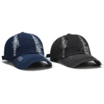 Wholesale Fashion Hole Design Adjustable Denim Cap - Image 4