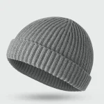 Wholesale Fashion Simple Autumn And Winter Solid Color Knitted Wool Cap - Image 6