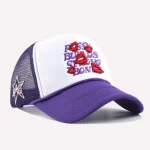 Wholesale Women Fashion Casual Red Lip Letter Embroidered Baseball Cap - Image 2