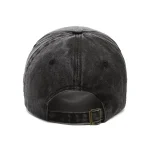 Wholesale Men Fashion Casual Washed Letter Embroidered Denim Baseball Cap - Image 4
