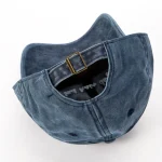 Wholesale High Quality Washed Cotton Bad Hair Day Adjustable Solid Color Baseball Cap - Image 5